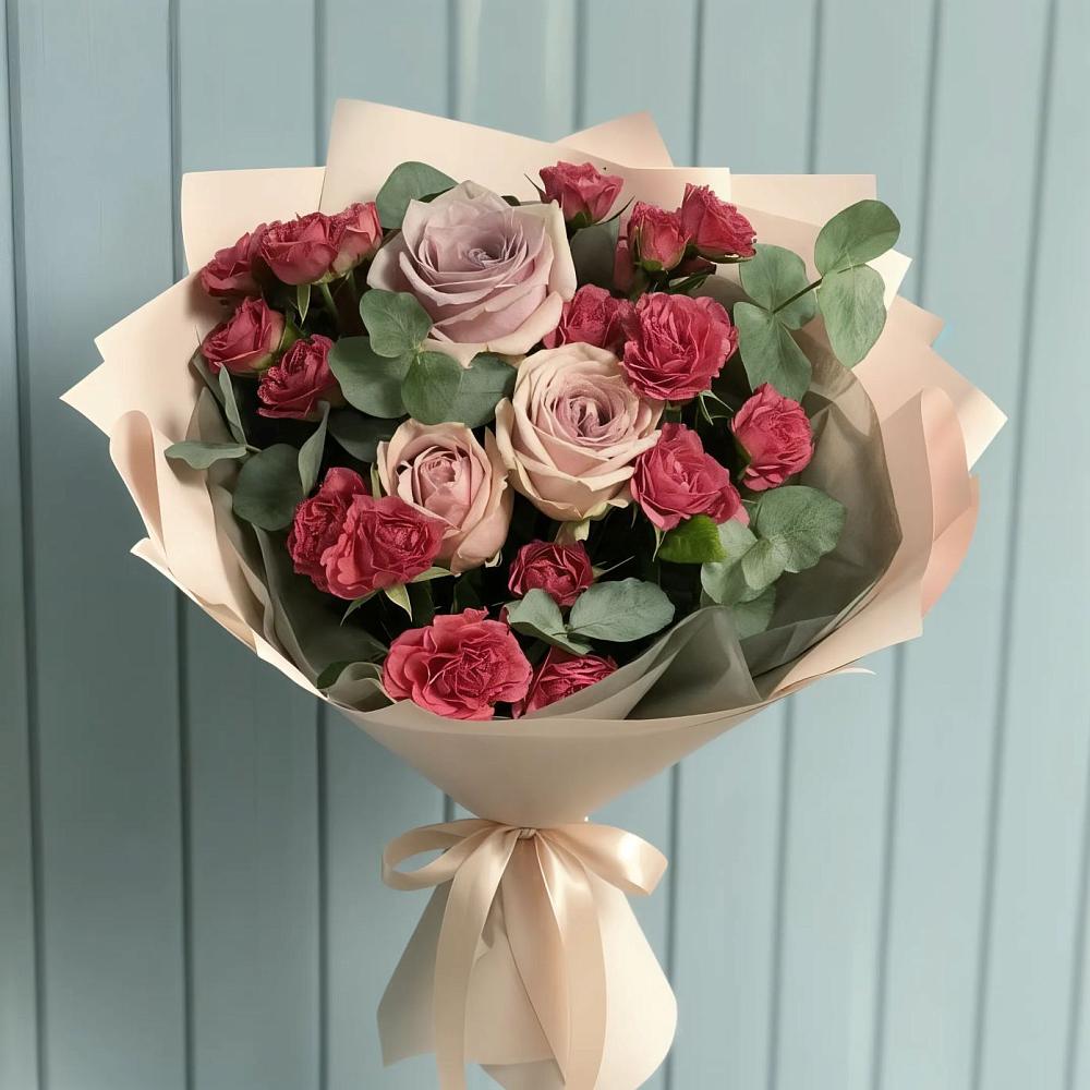 Букет цветов из: Гвоздики и Розы в Спасское Нижегородская область