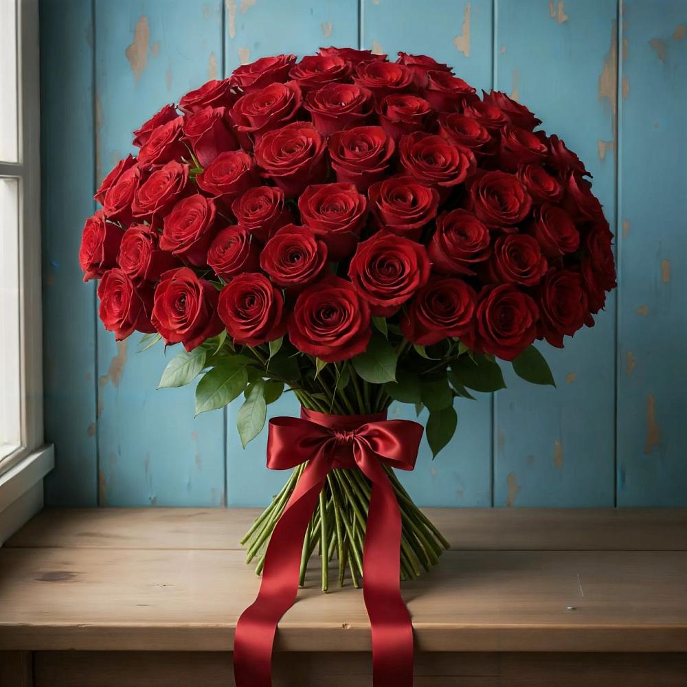 Букет Красные розы Блэк Меджик в Спасское Нижегородская область