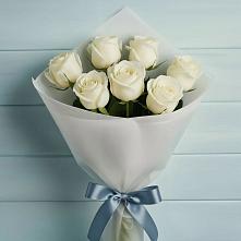 Букет 7 Белых роз Эдлесс Лав в Спасское Нижегородская область