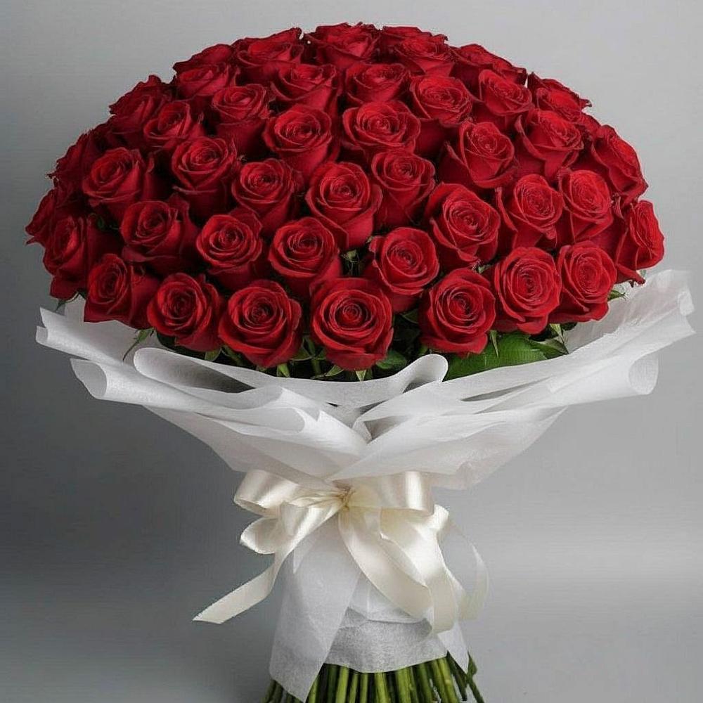Букет 101 Красная роза Блэк Мэджик в Спасское Нижегородская область