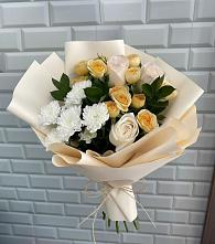 Букет цветов из:  Розы и Хризантемы в Спасское Нижегородская область