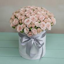 Цветочная композиция из Розы в шляпной коробке в Спасское Нижегородская область