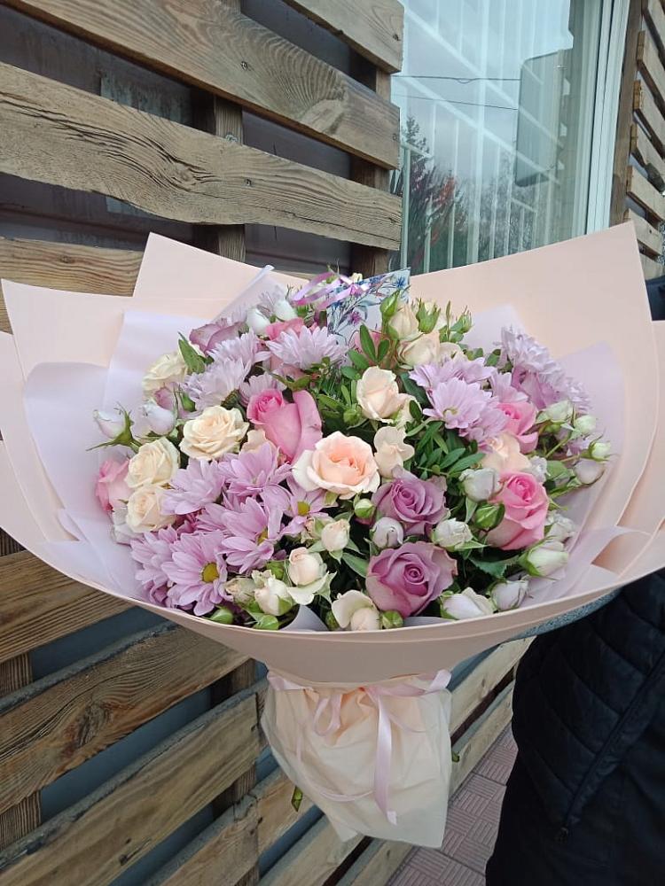 Букет цветов из: Розы и Хризантемы в Спасское Нижегородская область