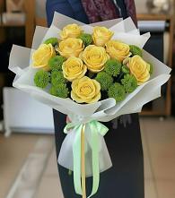 Букет цветов из:  Хризантемы и Розы #REPLACE_PRED# Спасское Нижегородская область