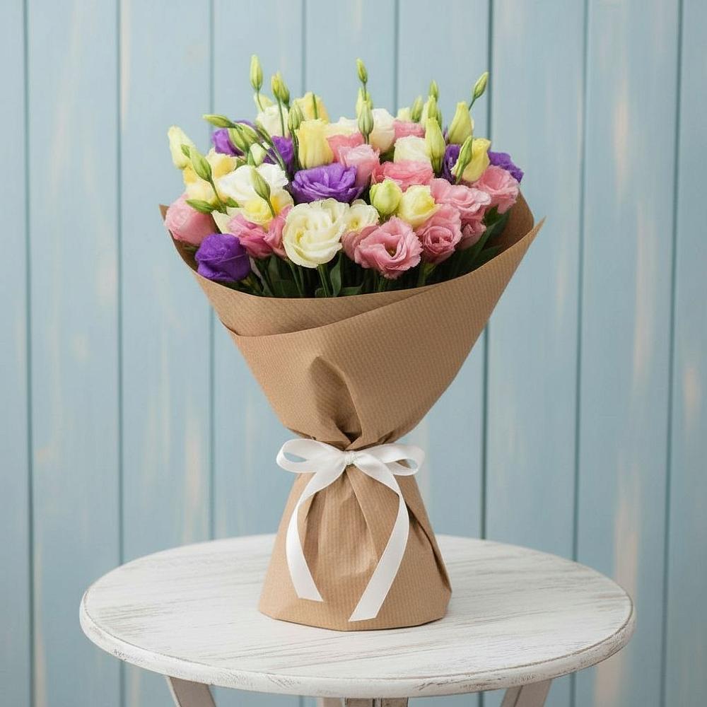 Букет цветов из: Лизиантусы в Спасское Нижегородская область