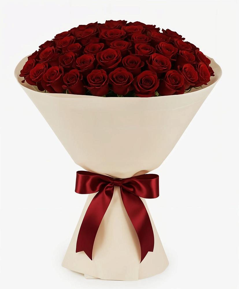 Букет 101 Бордовая роза Блэк Бакарра в Спасское Нижегородская область